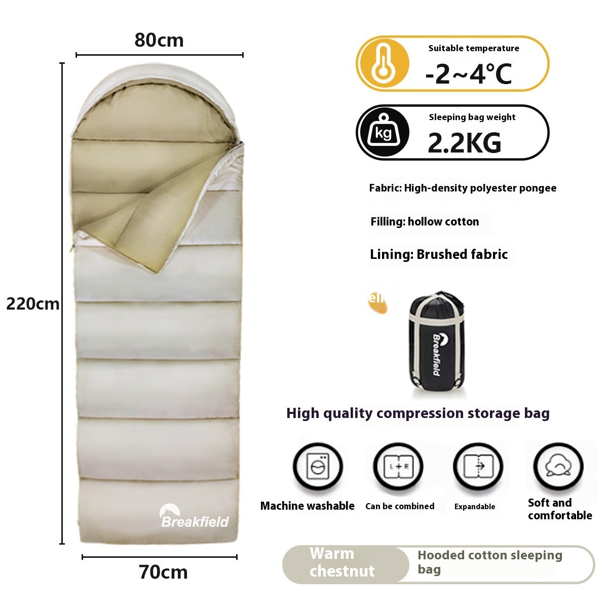 Four Seasons Waterproof Cotton Camping Sleeping Bag: Your Ideal Adventure Companion